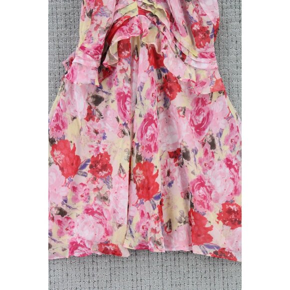 Floret Studios Flare Dress Womens Size XL Pink Floral Pattern Sleeveless NWT - Picture 4 of 8